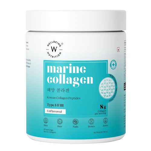 Wellbeing Nutrition Pure Korean Marine Collagen Supplements for Women & Men